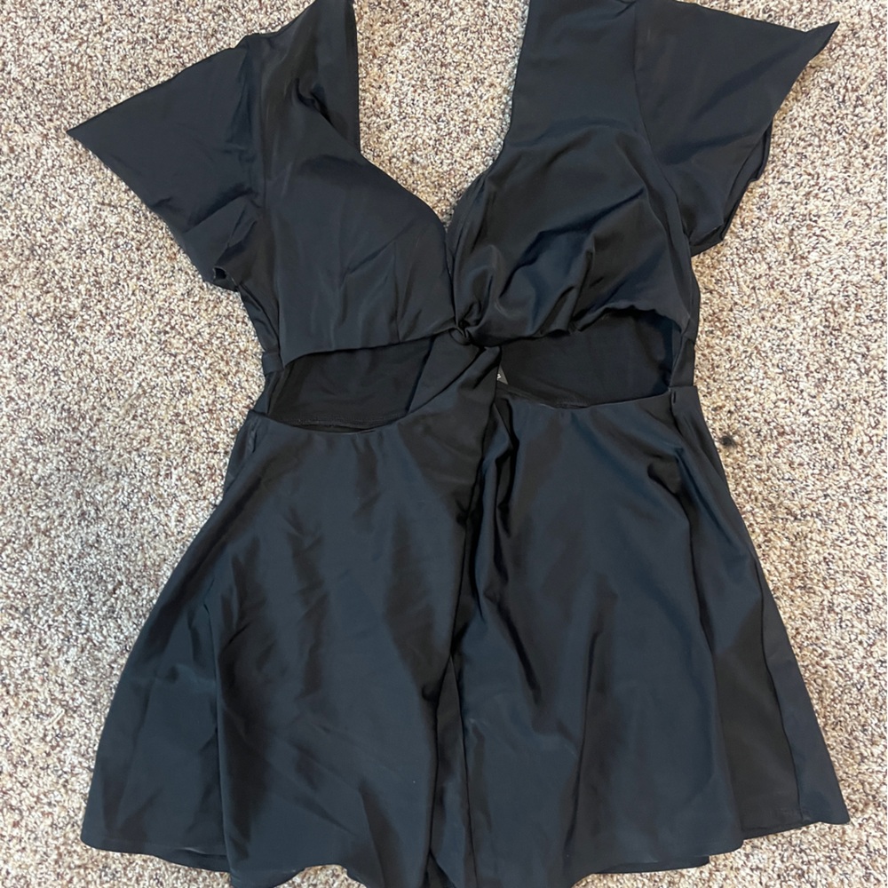 Torrid Black Once piece swimsuit